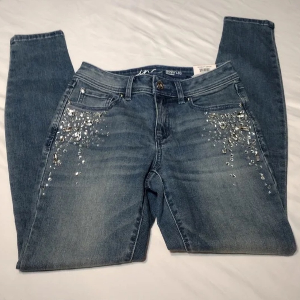Bootcut Jeans with Rhinestone Embellishment size 6